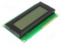 Display: LCD; alphanumeric; STN Positive; 20x4; 98x60x14.5mm; LED DISPLAY ELEKTRONIK DEM20485SYH-LY-C