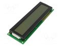 Display: LCD; alphanumeric; STN Negative; 20x2; 146x43x14mm; LED DISPLAY ELEKTRONIK DEM20232SBH-PW-N