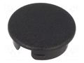 Cap; ABS; black; push-in; round OKW A4113000