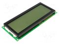 Display: LCD; alphanumeric; FSTN Positive; 20x4; 146x62.5x14mm DISPLAY ELEKTRONIK DEM20487FGH-PW