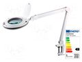 Desk magnifier; with backlight; 5dpt(x2.25); Ø127mm; Ø5"; 9W NEWBRAND LAMP-5D-LEDN2