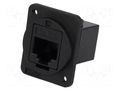 Coupler; FT; Cat: 6; 8p8c; RJ45 socket,both sides; 19x24mm; plastic CLIFF CP30222X