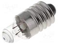 Filament lamp: standard; E10; 2.2VDC; 250mA; Bulb: lens; 0.55W BRIGHTMASTER LAMP-ES/2.2/250
