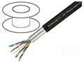Wire; F/UTP; 4x2x24AWG; 5e; wire; Cu; for direct burial,outdoor TECHNOKABEL LAN-T11B
