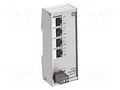 Switch Ethernet; unmanaged; Number of ports: 4; 9÷60VDC; IP30 HARTING 24020040000