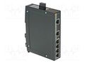 Switch PoE Ethernet; unmanaged; Number of ports: 6; 9÷60VDC; RJ45 HARTING 24034060020