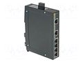 Switch PoE Ethernet; unmanaged; Number of ports: 6; 9÷60VDC; RJ45 HARTING 24034060020