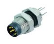 SENSOR CONN, PLUG, 4POS, M8, PANEL 09-3391-81-04