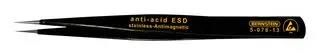 ESD/SMD TWEEZER, STRAIGHT/POINTED, 130MM 5-078-13