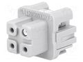 Connector: HDC; contact insert; female; 10A; 250V; Han® A; PIN: 4 HARTING 09200032711