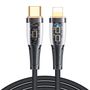 Joyroom S-C Lightning 20W 1.2m USB to USB-C Lightning cable S-CL020A3 (black), Joyroom S-CL020A3 1.2m LB