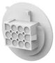 RCPT HOUSING, 12POS, PA, NATURAL 1586854-1