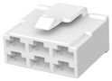 RCPT HOUSING, 6POS, NYLON 6.6, NATURAL 171898-1