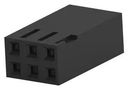RCPT HOUSING, 6POS, THERMOPLASTIC, BLK 530902-1