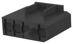 RCPT HOUSING, 4POS, PA 6.6, BLACK 521066-1