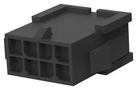 PLUG HOUSING, 8POS, NYLON, BLACK 3-794615-8