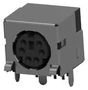 6 MINI-DIN R/A RCPT CONN ASSY 5750071-1