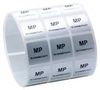 LABEL, METALLISED PET, 12.7MM X 38.1MM MP-381127-5-8A