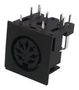 DIN AUDIO/VIDEO CONN, JACK, 7POS, PCB 671-0701