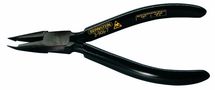 ESD End cutters, 125 mm, without side face, burnished, dissipative black dip insulation 3-906-7