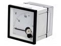 Voltmeter; on panel; 0÷120V; Class: 1.5; True RMS; 45÷65Hz; EQN Gossen Müller & Weigert EQN72-120V