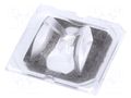 LED lens; square; plexiglass PMMA; transparent; H: 10.82mm LEDIL CA11819
