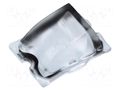 LED lens; rectangular; plexiglass PMMA; transparent; H: 10.7mm LEDIL CA11426