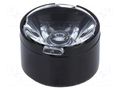 LED lens; round; plexiglass PMMA; transparent; 11÷16°; H: 9.7mm LEDIL CA11016