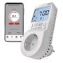 GoSmart 2-in-1 socket thermostat with digital timer function, schuko, WiFi, EMOS P56601SH 8592920143971
