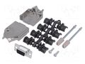 Connector: D-Sub; PIN: 9; plug; female; straight; soldering MH CONNECTORS MHDTZK9-DM9S-K