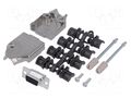 Connector: D-Sub; PIN: 9; plug; female; straight; soldering MH CONNECTORS MHDTZK9-DM9S-K