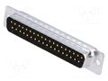 Connector: D-Sub; PIN: 37; plug; male; for cable; soldering MH CONNECTORS MHDM37SP