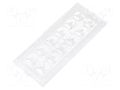 LED lens; rectangular; transparent; H: 9.17mm LEDIL CS14055