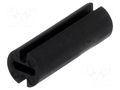 Spacer sleeve; LED; Øout: 5mm; ØLED: 5mm; L: 22.7mm; black; UL94V-2 FIX&FASTEN FIX-LEDT-22.7