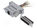 Transition: adapter; D-Sub 25pin female,RJ45 socket MH CONNECTORS MHDA25-SMJ8-M-K-RC