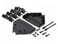 Enclosure for connectors: D-Sub; straight; unshielded; UNC 4-40 MH CONNECTORS MHDTPPK37-K