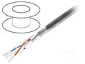 Wire; 2x2x24AWG; RS485; stranded; Cu; LSZH; white; 305m; CPR: Dca BELDEN 9842NH.01305