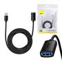 USB 3.0 Extension cable Baseus male to female, AirJoy Series, 2m (black), Baseus B00631103111-03