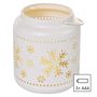LED decoration – lantern with snowflakes, metal, white, 14 cm, 3x AAA, indoor, vintage, EMOS DCLV11 8592920098806