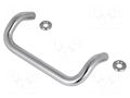 Holder; chromium plated steel; chromium plated; H: 47mm; Ø: 10mm ELESA+GANTER GN425.1-10-100-CR