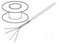 Wire; SF/UTP; 4x2x26AWG; 5e; stranded; Cu; Insulation: PVC; grey GOOBAY SF/UTP5-FCU-100