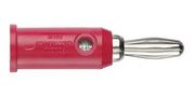 CONN, BANANA, PLUG, 15A, SCREW, RED 1325-02