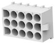WTB CONN, HEADER, 15POS, 3ROW, 6.35MM 350830-1