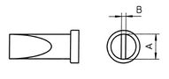 Tip 4.5mm for LT-1, WSP80 soldering iron, Weller W/LT-D