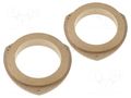 Spacer ring; MDF; 130mm; Opel; impregnated,varnished; 2pcs. 4CARMEDIA MDF-D.11