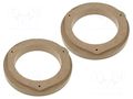 Spacer ring; MDF; 130mm; Daewoo; impregnated,varnished; 2pcs. 4CARMEDIA MDF-D.23