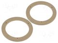 Spacer ring; MDF; 165mm; Nissan; impregnated,varnished; 2pcs. 4CARMEDIA MDF-D.26