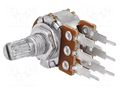 Potentiometer: shaft; single turn; 1kΩ; 63mW; ±20%; THT; 6mm; metal SR PASSIVES R16148-1B-3-A1K