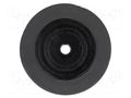 Wheel; black; Shaft: two sides flattened; push-in; Ø: 28mm; 1pcs. POLOLU POLOLU-1127