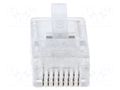 Connector: RJ45; plug; PIN: 8; 8p8c; for cable; IDC,crimped MH CONNECTORS MHRJ458P8CR